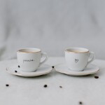 Bella Rose Šálka na espresso s podšálkou Srdiečko 90 ml