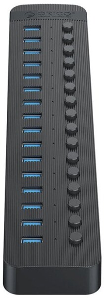 Orico aktywny hub 16xUSB-A 5Gbps BC 1.2 78W Čierny