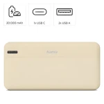 HAMA Pocket 20 piesková / Powerbanka / 20000 mAh / 2x USB-A / 1x USB-C / 5V / 2,1A