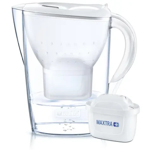 Brita Marella biela / filtračná kanvica na vodu / 2.4 l / filter: Maxtra+ (125 219)
