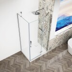 GELCO - TRINITY CHROM obdĺžnikový kút 1200x1000 pravý, číre sklo, GT5612-10CR-CH GT5612-10CR-CH