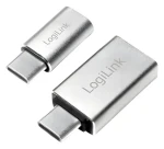 LogiLink sada adaptérov USB-C / Adaptér / USB-C (M) - USB-A, Micro USB (F) / hliník / 2 ks (AU0040)