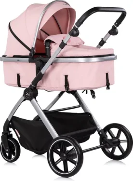 CHIPOLINO Kočík kombinovaný Pearl 2v1 Powder Pink (KKPE02606PP)