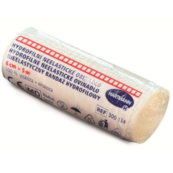 Ovínadlo hydrofilné neelastické nesterilné 6 cm x 5 m 1 x 1 ks