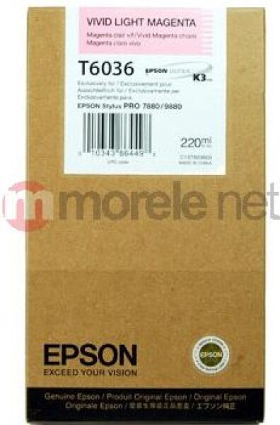 Epson Toner T603 Vivid light magenta 220ml Stylus Pro 7880/9880 (C13T603600)