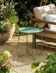 Garden Trading Skladací zahradný stolík Thistle Green Ø 46 cm