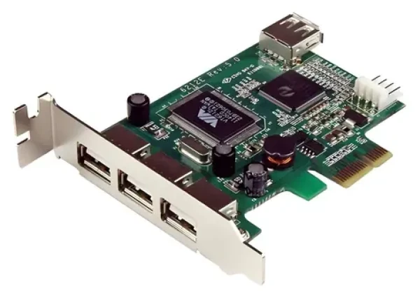 StarTech PCIe karta USB 2.0 4- Port / Radič USB / 4X USB-A / Via/ VLI VT6212 / Low Profile (PEXUSB4DP)