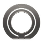 Baseus SUCH000013 Halo Magnetický držiak na mobil s krúžkom šedá / MagSafe (SUCH000013)