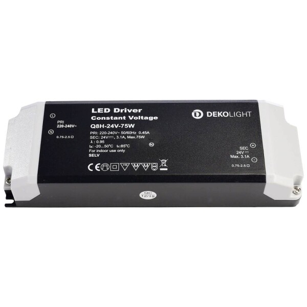 Deko Light Basic CV napájací zdroj pre LED konštantné napätie 75 W 3100 mA 24 V; 862164