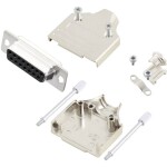 MH Connectors MHDM15-DB15S-K sada D-SUB zásuvková lišta 180 ° Pólov: 15 spájkovaný 1 ks; MHDM15-DB15S-K