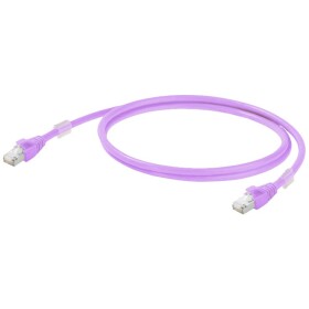 Weidmüller 2701550003 RJ45 sieťové káble, prepojovacie káble CAT 6A S/FTP 0.30 m fialová 1 ks; 2701550003