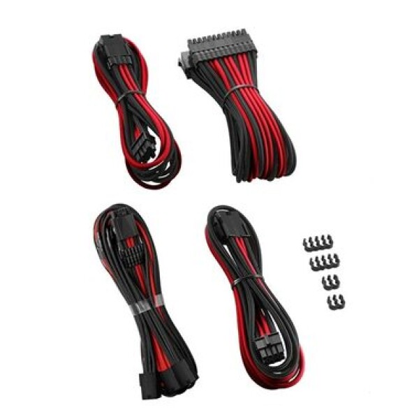 CableMod PRO ModMesh predlžovací set čierno-červená (CM-PCAB-16P3KIT-NKKR-3PK-R)