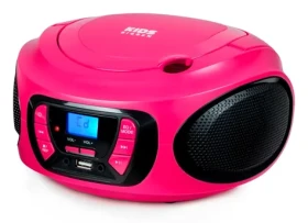 BigBen CD62RSUSBBT ružová / Prenosný CD prehrávač / MP3 / FM / BT / 4X LR14 (8bcd62rusbbt)