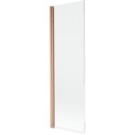 MEXEN - MIST vaňová zástena 70x150 cm 6mm 1-s, meď kartáčovaná, číra 8A9-070-001-65-00