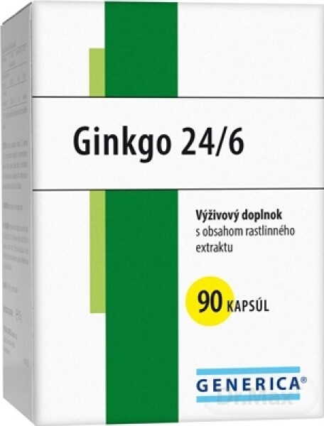 GENERICA Ginkgo 24/6 90 kapsúl