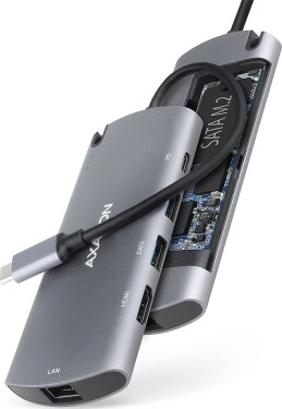 Axagon HMC-6M2, SATA M.2 USB-C HMC-6M2,