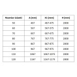 MEXEN/S - Lunar L Sprchová zástena WALK-IN ľavá 70 x 200, transparent 8 mm, zlato 830L-070-000-50-00-L