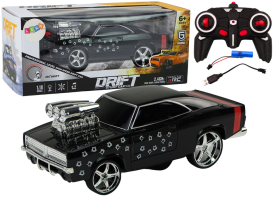 Mamido RC auto 1:18 Drift 360 svetla a zvuky čierne