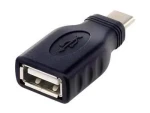 PremiumCord adaptér USB-C male - USB2.0 A female čierna / Adaptér / OTG (8592220023232)