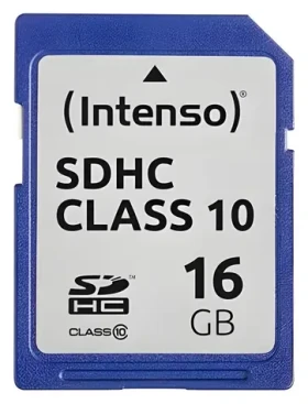 INTENSO 16GB / Pamäťová karta SDHC / Class 10 / čítanie 20 MB/s / zápis 12 MB/s (3411470)
