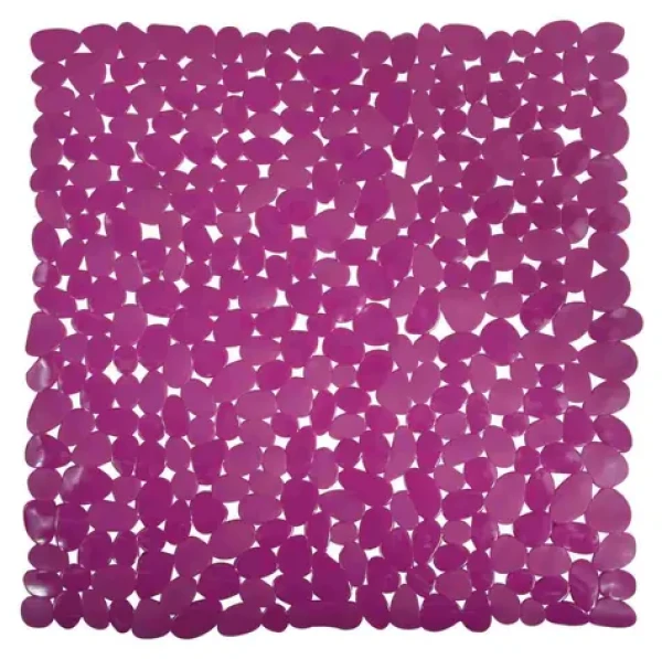 MSV GALETS protišmyková podložka do sprchy fialová / PVC / 53 x 53 cm