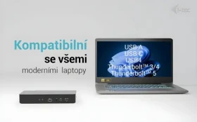 I-TEC Universal Intelligent Dual Display / Dokovacia stanica / Power Delivery 100W / 2x HDMI + 2x DisplayPort / 4K 60Hz (CAINTGDUAL4KDOCPD)