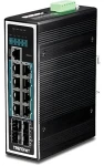 Trendnet TI-PG1284i / Switch / 8- Port Gigabit PoE+ / 4X SFP / Managed L2+ / 240 W PoE / DIN lišta (TI-PG1284I)