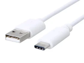 C-tech USB-C kábel 2 m biela / USB 2.0 A (M) - USB-C (M) (8594125012311)