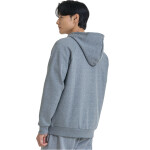 Mikina Under Armour Rival Fleece FZ Hoodie Castlerock Light Heather/ White XL