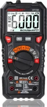 Habotest HT118A Digitálny univerzálny multimeter s baterkou / True RMS / NCV / 3x AAA (HT118A)