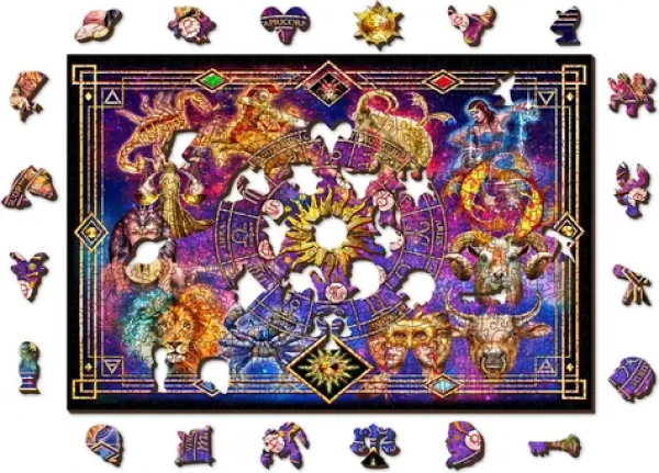 Wooden City Drevené puzzle Zverokruh