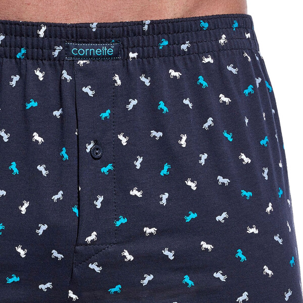 Pánske šortky 002/313 Comfort - CORNETTE grafitová XXL