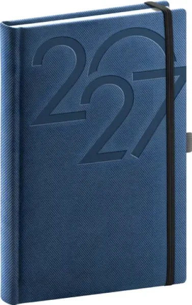 NOTIQUE Denný diár AJAX 2027 modrý / 15 x 21 cm