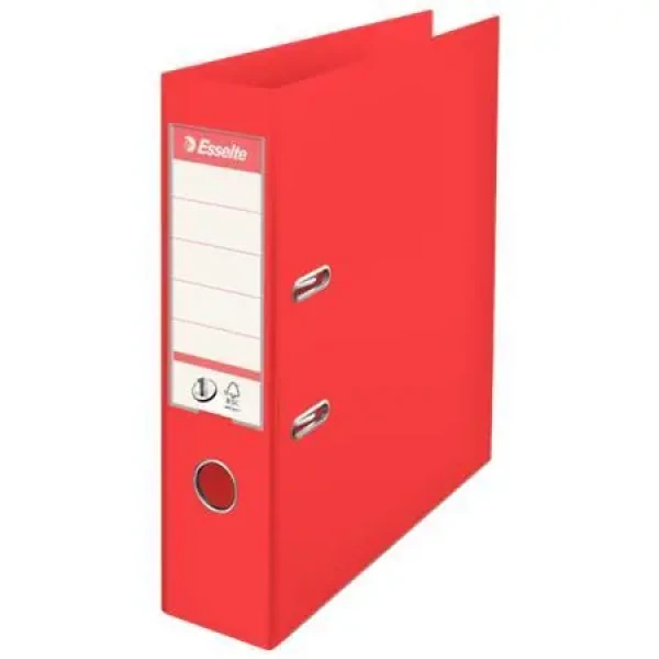 Esselte No.1 Power VIVIDA červená / Pákový zakladač / A4 / 72 x 318 x 290 mm / Plast (624068)