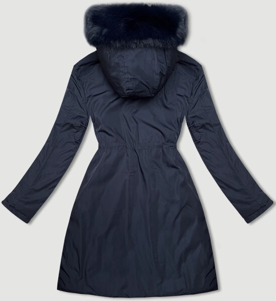 Tmavomodrá a červená obojstranná dámska prechodná bunda J Style (16M9159-215) odstíny červené S (36)