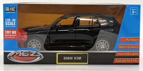 Kovové autíčko BMW X5M 1:32 čierne