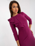 Dámske šaty LK SK 505583 tmavo fialové 42
