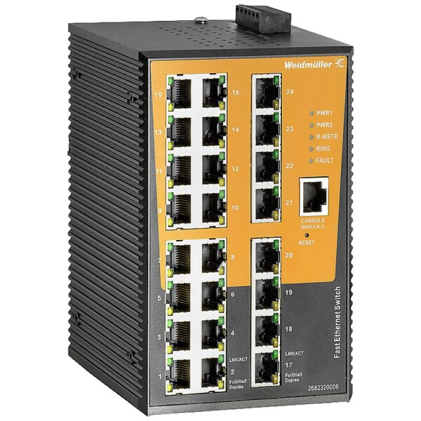 Weidmüller IE-SW-AL24M-24TX priemyselný ethernetový switch 10 / 100 MBit/s; 2682320000