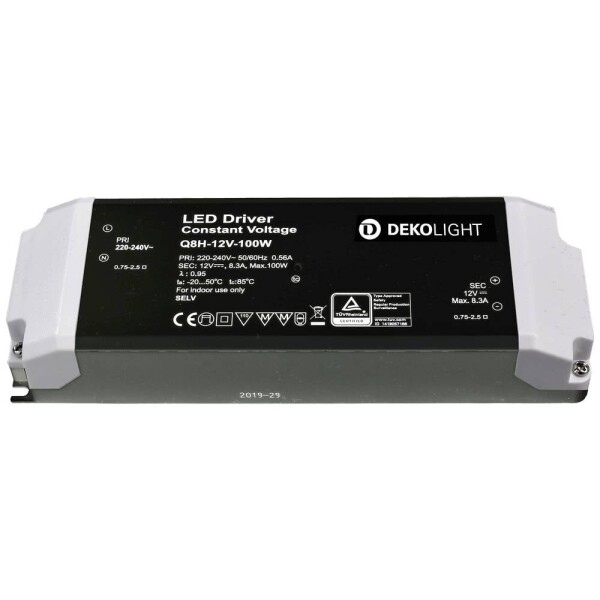 Deko Light BASIC, CV napájací zdroj pre LED konštantné napätie 0 mA - 8.30 A 12 V/DC; 862165