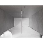 MEXEN/S - Velár posuvné sprchové dvere 130, transparent, chróm 871-130-000-01-01