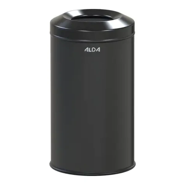 ALDA Fireguard čierna / Samozhášací odpadkový kôš / lakovaná oceľ / 20 l