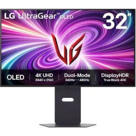 31.5" LG 32GS95UV-B čierna / OLED / 3840 x 2160 / 16:9 / 1.5M: 1 / 275cd-m2 / HDMI DP / VESA (32GS95UV-B.AEU)