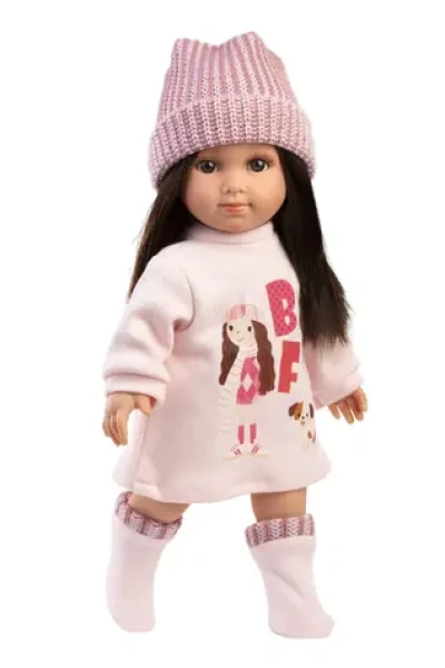 Llorens 53561 SARA - realistická bábika s mäkkým látkovým telom - 35 cm
