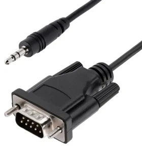 StarTech sériový kábel DB9 - 3,5 mm čierna / Sériový kábel / DB9 - 3,5 mm jack / 1 m (9M351M-RS232-CABLE)