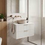 REA - Kúpeľňová skrinka pod umývadlo Mono 80cm White REA-M0403