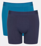 Pánske boxerky EVER Airy Short C2P - BLUE - DARK COMBINATION - kombinácia modrej M008 - SLOGGI BLUE L