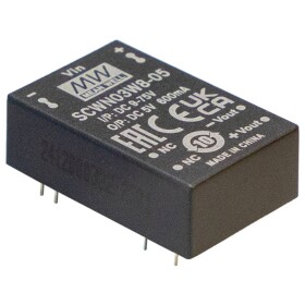 MEAN WELL SCWN03W8-03 DC / DC menič napätia 24 V 3.3 V 0.600 A 3 W; SCWN03W8-03