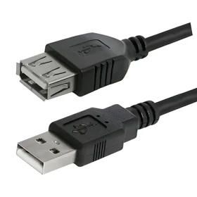 Logo čierna / Predlžovací kábel / USB 2.0 AA / 1,8 m (17058)