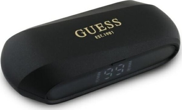 Guess Guess Bluetooth headphones GUTWSC2MCDSK TWS + docking station black/black Elongated Metalic Printed Logo