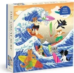 Galison Štvorcové puzzle Veľká vlna